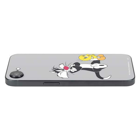 Looney Tunes Sylvester Tweety Bird Crossed Arms iPhone 16e Skin