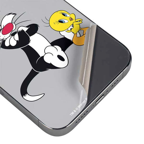 Looney Tunes Sylvester Tweety Bird Crossed Arms iPhone 16e Skin