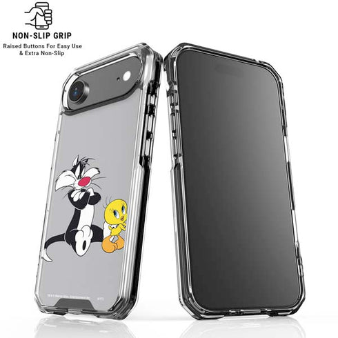 Looney Tunes Sylvester Tweety Bird Crossed Arms iPhone 17 Air Clear Case