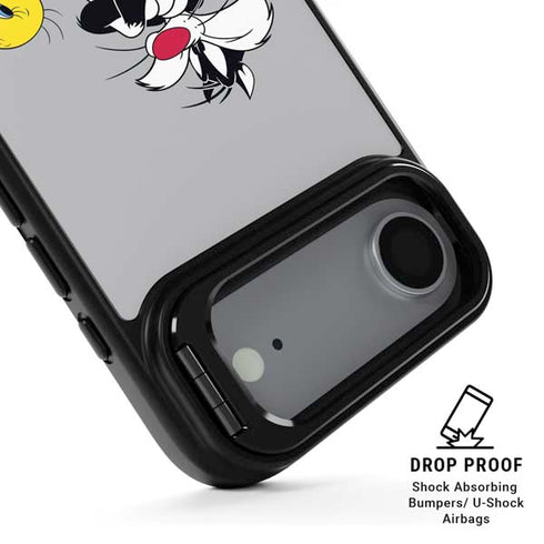 Looney Tunes Sylvester Tweety Bird Crossed Arms iPhone 17 Air Kickstand Case