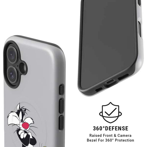 Looney Tunes Sylvester Tweety Bird Crossed Arms iPhone 17 Magsafe Impact Case