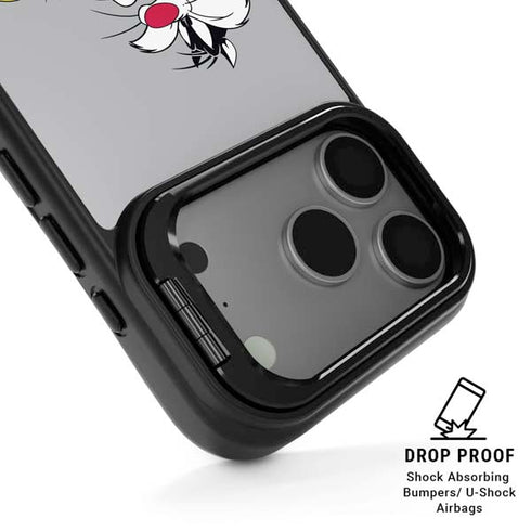Looney Tunes Sylvester Tweety Bird Crossed Arms iPhone 17 Pro Kickstand Case