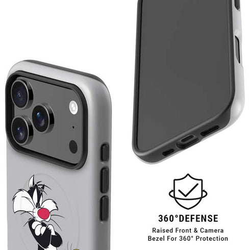 Looney Tunes Sylvester Tweety Bird Crossed Arms iPhone 17 Pro Magsafe Impact Case