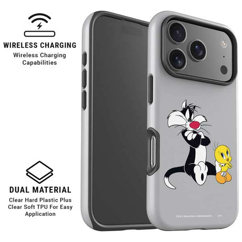Looney Tunes Sylvester Tweety Bird Crossed Arms iPhone 17 Pro Max Magsafe Impact Case