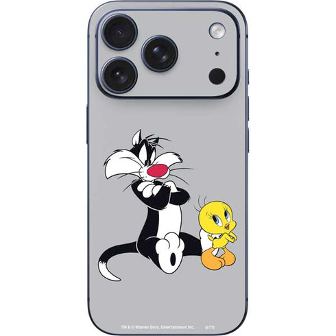 Looney Tunes Sylvester Tweety Bird Crossed Arms iPhone 17 Pro Skin