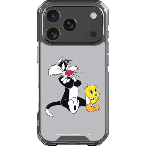 Looney Tunes Sylvester Tweety Bird Crossed Arms iPhone 18 Pro Clear Case