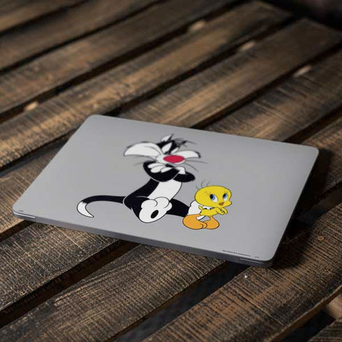 Looney Tunes Sylvester Tweety Bird Crossed Arms Apple MacBook Air Skin