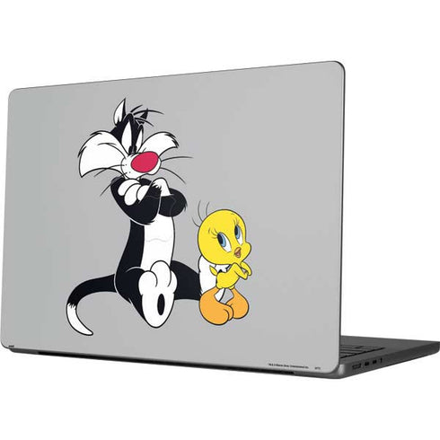 Looney Tunes Sylvester Tweety Bird Crossed Arms Apple MacBook Pro 14-inch Skin