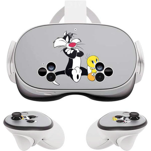 Looney Tunes Sylvester Tweety Bird Crossed Arms Meta Quest 3S Skin