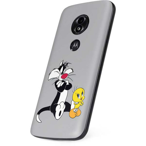 Looney Tunes Sylvester Tweety Bird Crossed Arms Moto E5 Play Skin