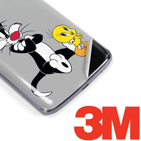 Looney Tunes Sylvester Tweety Bird Crossed Arms Moto E5 Plus Skin