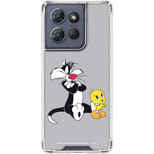 Looney Tunes Sylvester Tweety Bird Crossed Arms Moto G 5G (2025) Clear Case