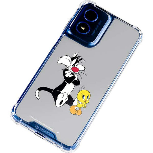 Looney Tunes Sylvester Tweety Bird Crossed Arms Moto G 5G (2024) Clear Case