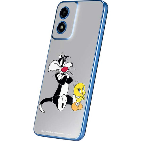 Looney Tunes Sylvester Tweety Bird Crossed Arms Moto G Play 4G (2024) Skin