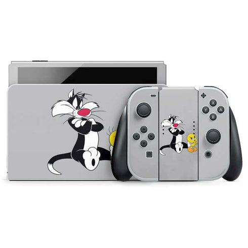 Looney Tunes Sylvester Tweety Bird Crossed Arms Nintendo Skins