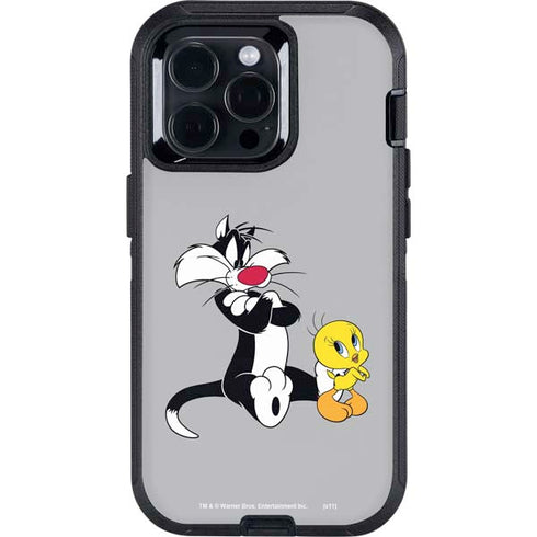 Looney Tunes Sylvester Tweety Bird Crossed Arms Otterbox Defender iPhone Skin