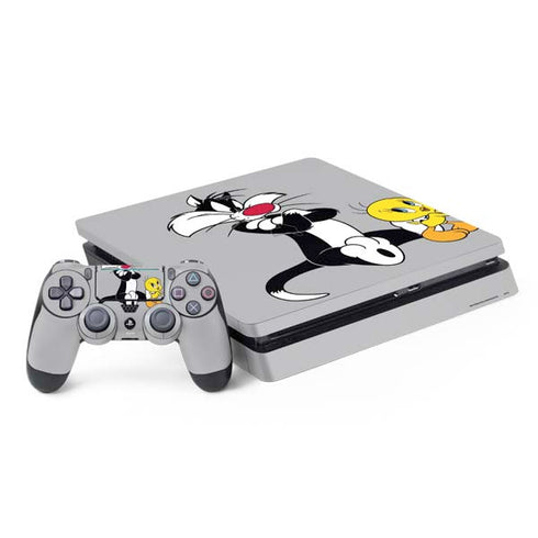 Looney Tunes Sylvester Tweety Bird Crossed Arms PlayStation PS4 Skins