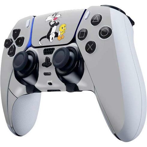 Looney Tunes Sylvester Tweety Bird Crossed Arms PS5 DualSense Edge Pro Controller Skin