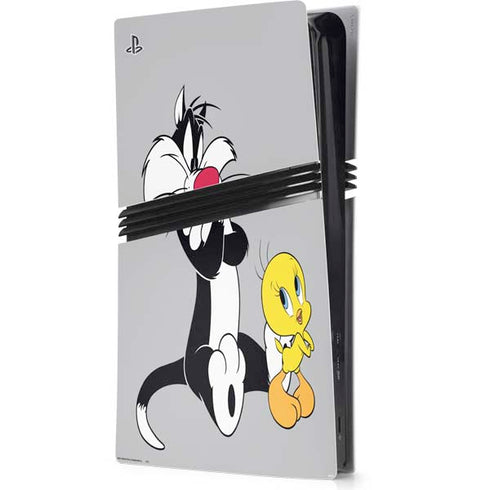 Looney Tunes Sylvester Tweety Bird Crossed Arms PlayStation PS5 Skins
