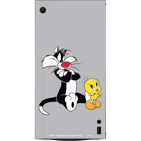 Looney Tunes Sylvester Tweety Bird Crossed Arms XBox Series X Digital Edition Console Skin