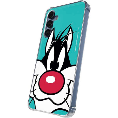 Looney Tunes Sylvester Zoomed In Galaxy A35 5G Clear Case