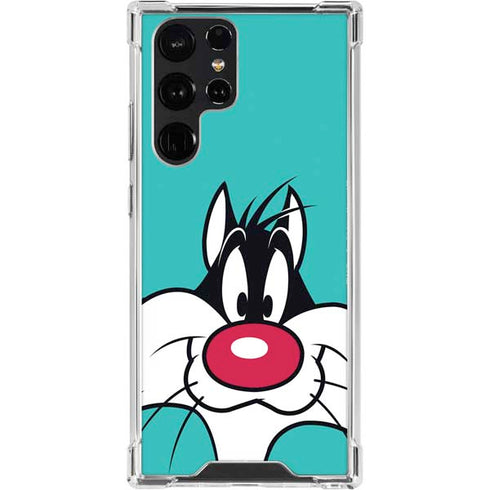 Looney Tunes Sylvester Zoomed In Galaxy S23 Ultra Clear Case
