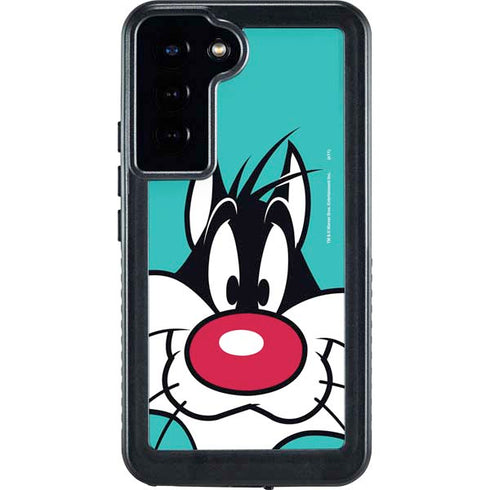 Looney Tunes Sylvester Zoomed In Galaxy S24 Plus Waterproof Case