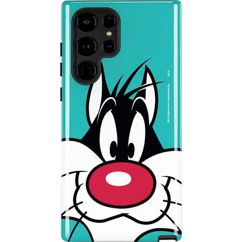 Looney Tunes Sylvester Zoomed In Galaxy S25 Ultra Impact Case