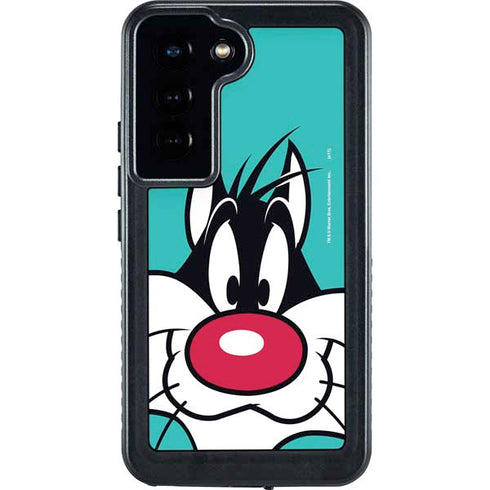 Looney Tunes Sylvester Zoomed In Galaxy S24 Waterproof Case
