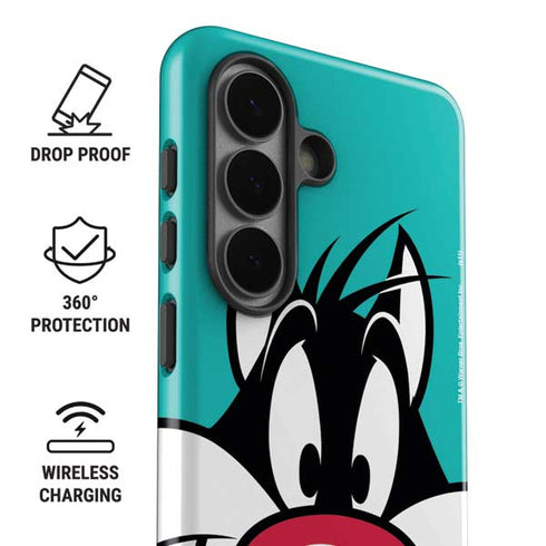 Looney Tunes Sylvester Zoomed In Galaxy S26 Impact Case