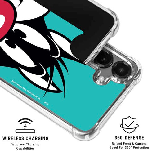 Looney Tunes Sylvester Zoomed In Galaxy S26 Plus Clear Case