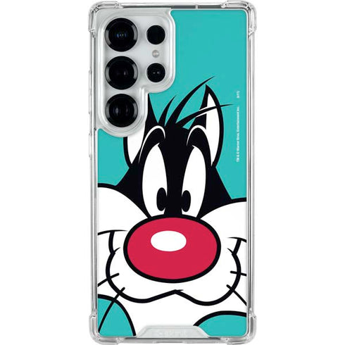 Looney Tunes Sylvester Zoomed In Galaxy S26 Ultra Clear Case