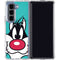 Looney Tunes Sylvester Zoomed In Galaxy Z Fold5 5G Clear Case