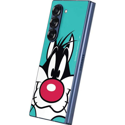 Looney Tunes Sylvester Zoomed In Galaxy Z Fold6 Skin