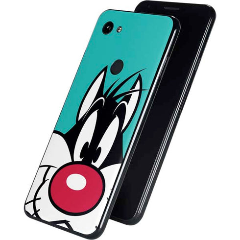 Looney Tunes Sylvester Zoomed In Google Pixel 3a XL Skin