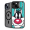 Looney Tunes Sylvester Zoomed In iPhone 14 Kickstand Case