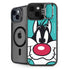 Looney Tunes Sylvester Zoomed In iPhone 14 Kickstand Case