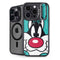Looney Tunes Sylvester Zoomed In iPhone 14 Pro Kickstand Case