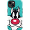 Looney Tunes Sylvester Zoomed In iPhone 15 Impact Case
