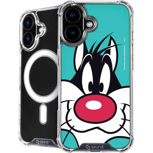 Looney Tunes Sylvester Zoomed In iPhone 16 MagSafe Case