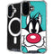Looney Tunes Sylvester Zoomed In iPhone 16 MagSafe Case