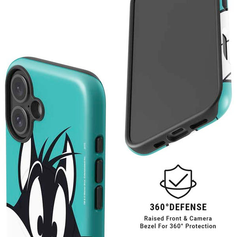 Looney Tunes Sylvester Zoomed In iPhone 16 Plus Magsafe Impact Case