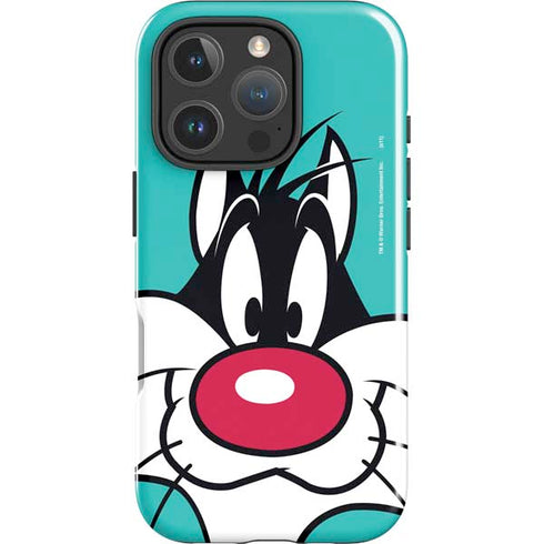 Looney Tunes Sylvester Zoomed In iPhone 16 Pro Impact Case