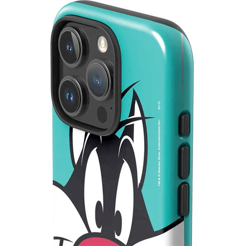 Looney Tunes Sylvester Zoomed In iPhone 16 Pro Impact Case
