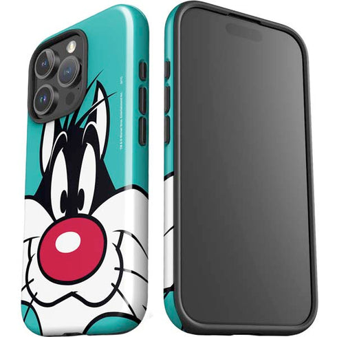Looney Tunes Sylvester Zoomed In iPhone 16 Pro Impact Case