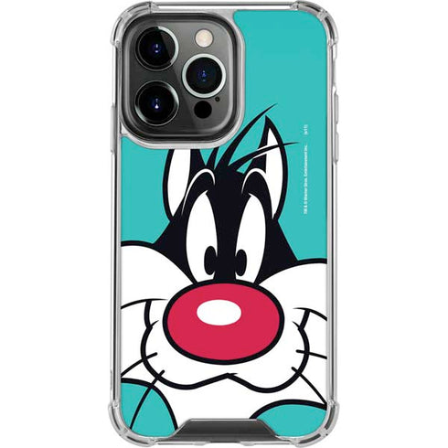 Looney Tunes Sylvester Zoomed In iPhone 16 Pro Max Clear Case