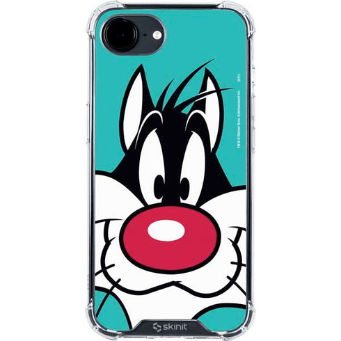 Looney Tunes Sylvester Zoomed In iPhone 16e Clear Case