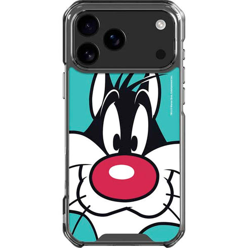 Looney Tunes Sylvester Zoomed In iPhone 18 Pro Max Clear Case
