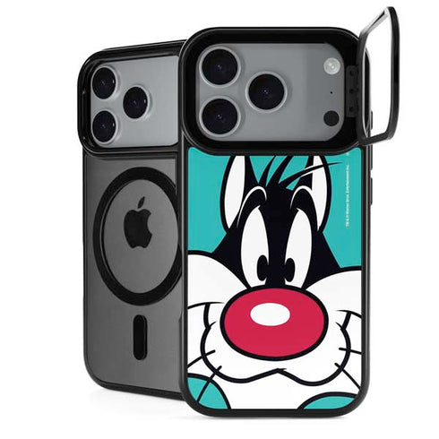 Looney Tunes Sylvester Zoomed In iPhone 18 Pro Max Kickstand Case
