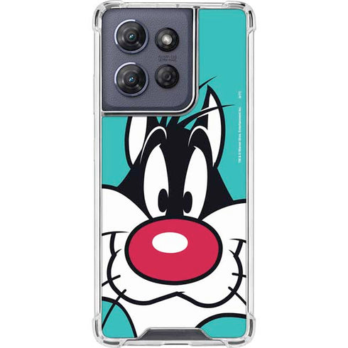 Looney Tunes Sylvester Zoomed In Moto G 5G (2025) Clear Case